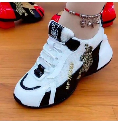 Customizable Girls' Breathable Sports Sneakers with Thick Heightening Soles for Running Customizable Girls' Breathable Sports Sneakers with Thick Heightening Soles for Running