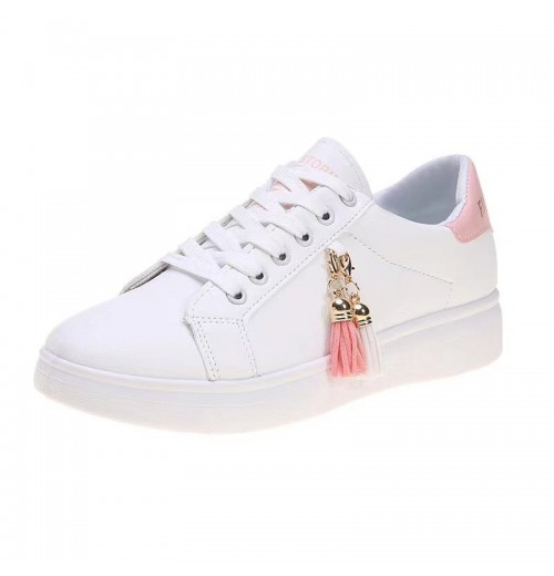 Ladies Casual Sneakers New Spring Autumn Fashion White Shoes Stock 2024 Breathable Lace-up Sports Shoes Guangdong PU for Women Ladies Casual Sneakers New Spring Autumn Fashion White Shoes Stock 2024 Breathable Lace-up Sports Shoes Guangdong PU for Women