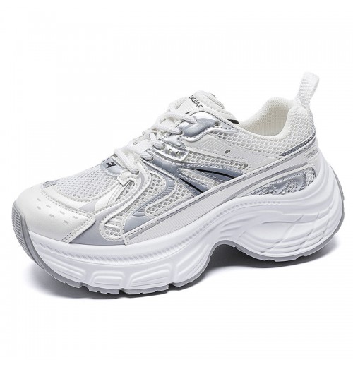 New model casual shoes woman height increasing 2024 fashion design white sports running 5cm heels elevators sneaker for girls New model casual shoes woman height increasing 2024 fashion design white sports running 5cm heels elevators sneaker for girls