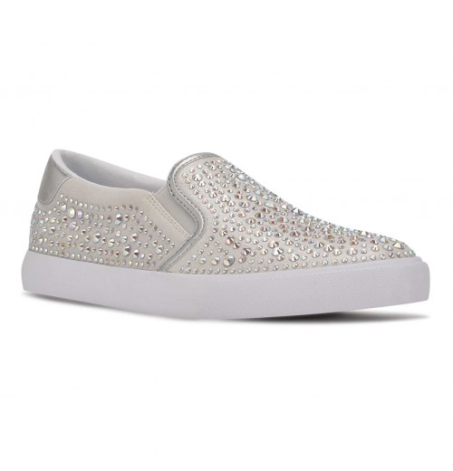 Wholesale Slip on Women Tennis Sneakers Ladies Thick Sole Casual Shoes Walking Style Shoes Silver Black Wholesale Slip on Women Tennis Sneakers Ladies Thick Sole Casual Shoes Walking Style Shoes Silver Black