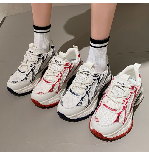 New Trendy Wholesale Women Sneakers Red Blue Height Increasing Casual Shoes Woman New Trendy Wholesale Women Sneakers Red Blue Height Increasing Casual Shoes Woman